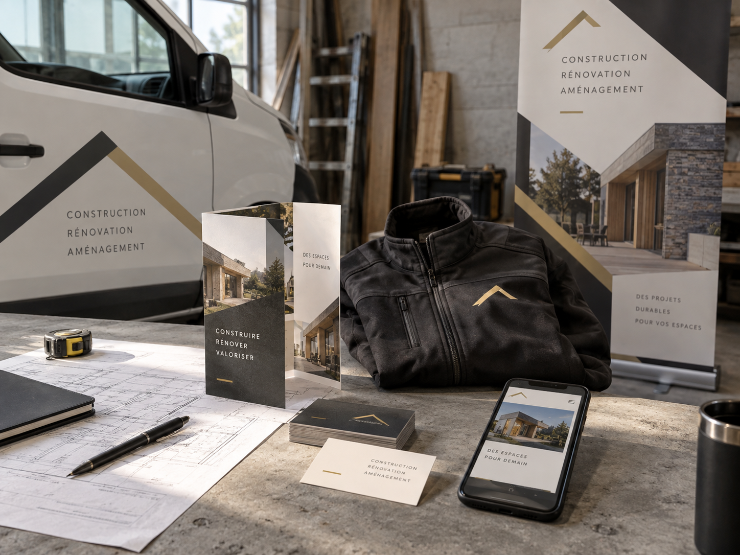 Création d’une présentation de chantier pour une entreprise du BTP